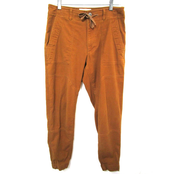 REI Co-Op Trailsmith Brown Cotton Double Knee Tapered Leg Chino Pants Men 32x32 - Picture 1 of 11